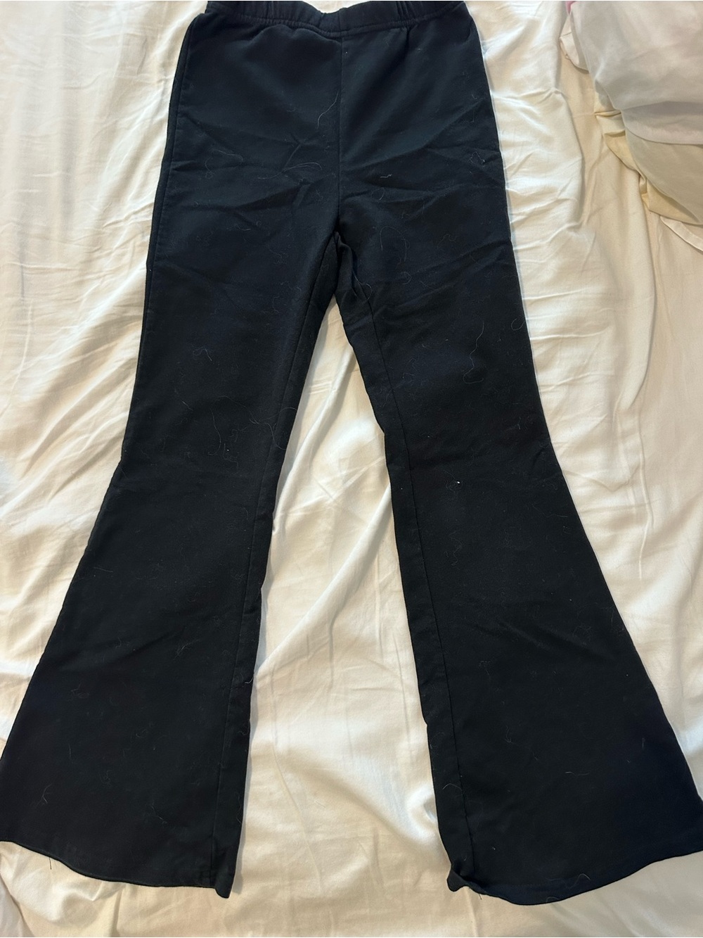 SHEIN Black Kids Flared Leggings